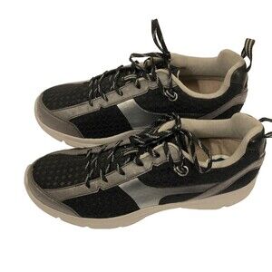 Dr. Comfort Chris 77810 Sneakers/Shoes~Men's 10.5 W Wide~Black/Gray NEW!